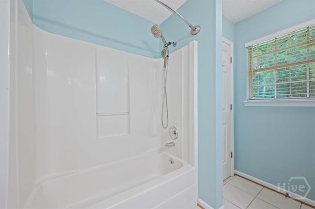 375 Hermitage Dr, Richmond Hill, GA 31324 - full bathroom featuring shower / bathtub combination and tile patterned flooring