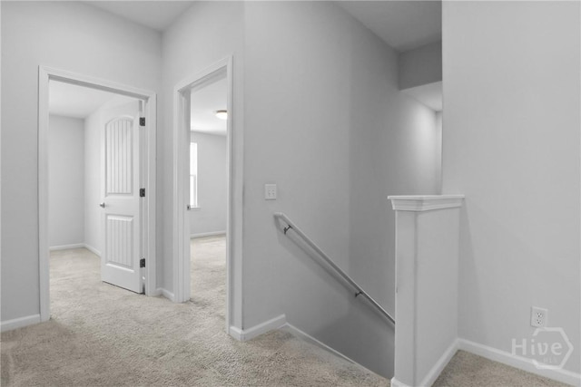 106 Brookline Dr, Savannah, GA 31407 - hallway with an upstairs landing and carpet