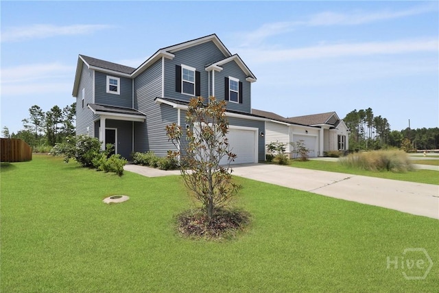 106 Brookline Dr, Savannah, GA 31407 - view of front of home with a garage, driveway, and a front yard