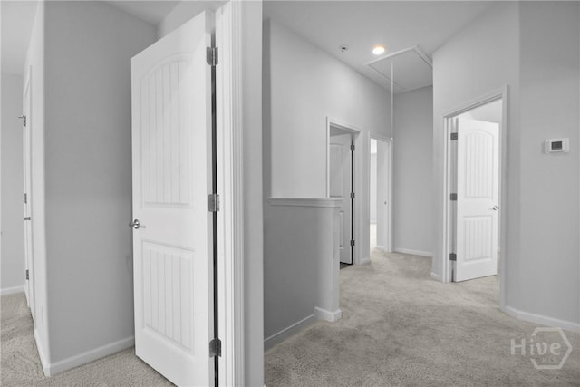 106 Brookline Dr, Savannah, GA 31407 - hall with attic access and carpet floors