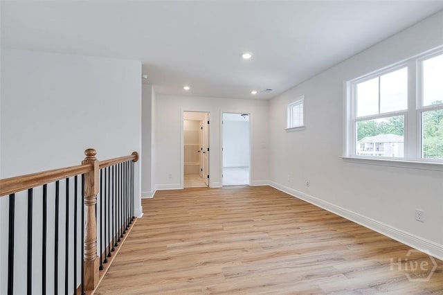 201 Dean Dr, Guyton, GA 31312 - spare room featuring light wood-type flooring and recessed lighting