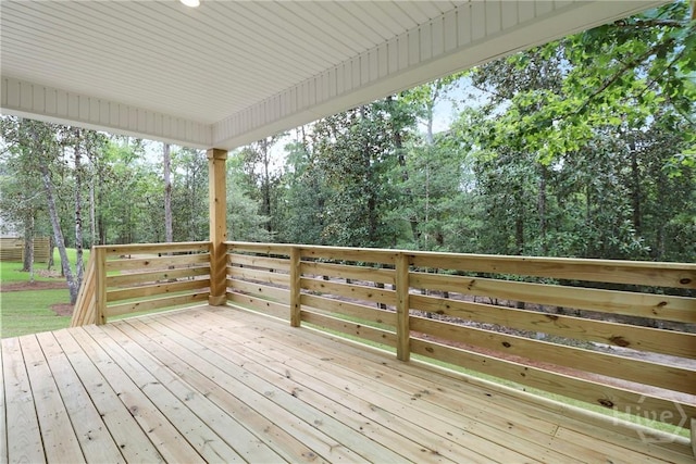 178 Cubbedge Dr, Rincon, GA 31326 - wooden deck with view of scattered trees