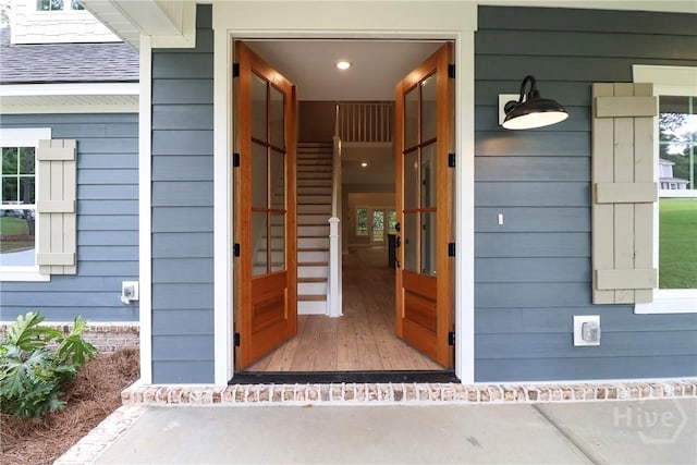178 Cubbedge Dr, Rincon, GA 31326 - doorway to property with a shingled roof