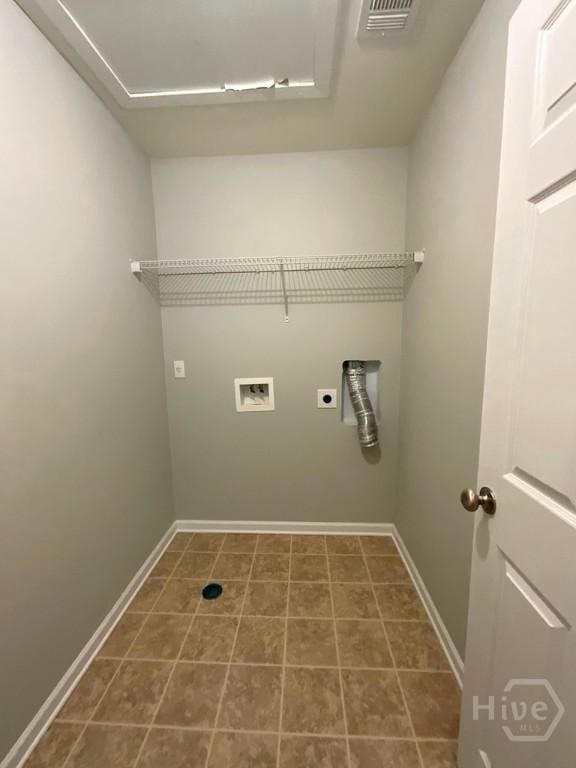 230 Opus Ct, Pooler, GA 31322 - washroom with hookup for an electric dryer, washer hookup, and tile patterned floors