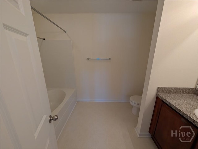 10 Evergreen Oak Dr, Richmond Hill, GA 31324 - bathroom featuring vanity, shower / washtub combination, and tile patterned floors