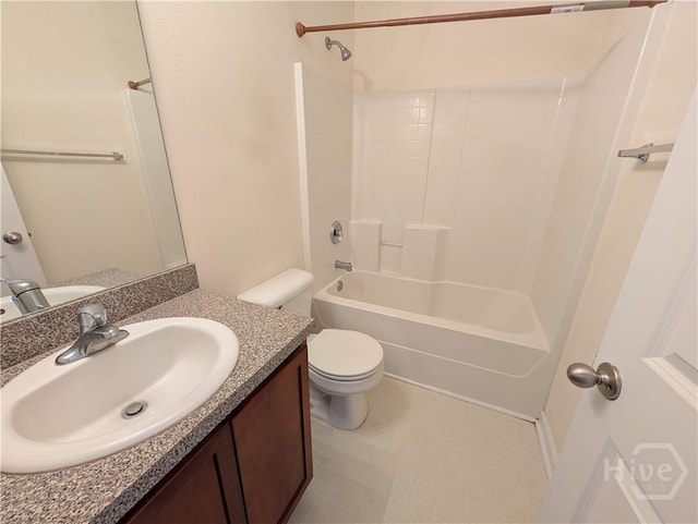 10 Evergreen Oak Dr, Richmond Hill, GA 31324 - full bath featuring vanity, bathing tub / shower combination, and tile patterned floors