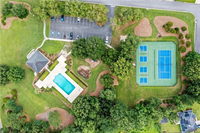 41 Patriot Dr, Richmond Hill, GA 31324 - aerial overview of property's location featuring a pool area