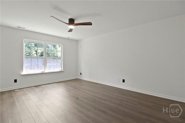 115 Yellow Jasmine Ct, Pooler, GA 31322 - empty room featuring a ceiling fan and wood finished floors