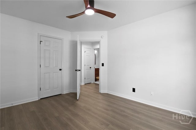 115 Yellow Jasmine Ct, Pooler, GA 31322 - unfurnished bedroom featuring wood finished floors and ceiling fan