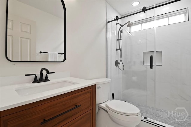 115 Yellow Jasmine Ct, Pooler, GA 31322 - bathroom with vanity and a shower stall