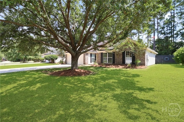 115 Yellow Jasmine Ct, Pooler, GA 31322 - ranch-style house featuring concrete driveway and stone siding