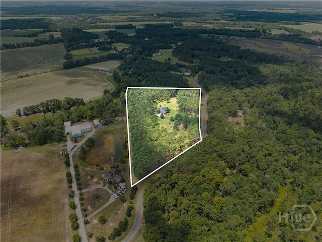 2055 Blankenbaker Rd, Statesboro, GA 30458 - aerial overview of property's location with rural landscape and property boundaries highlighted