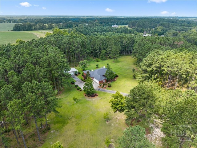 2055 Blankenbaker Rd, Statesboro, GA 30458 - drone / aerial view of a heavily wooded area