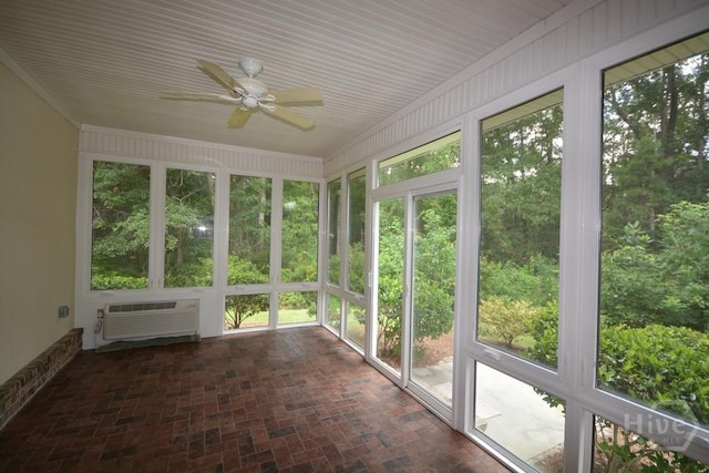 2 Jasmine Xing, Savannah, GA 31405 - unfurnished sunroom with a ceiling fan and healthy amount of natural light