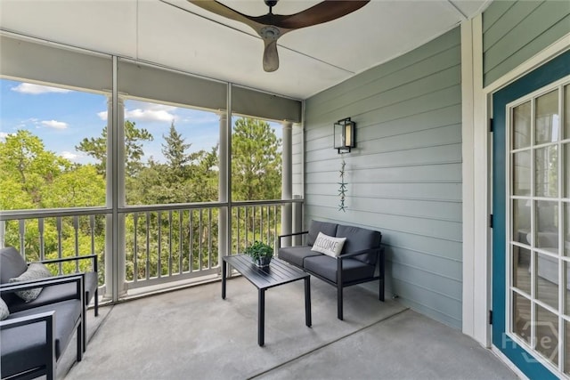 2536 Whitemarsh Way, Savannah, GA 31410 - sunroom featuring ceiling fan and plenty of natural light