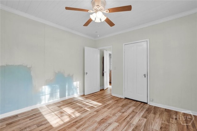 345 Magnolia St, Richmond Hill, GA 31324 - empty room featuring wood finished floors, a ceiling fan, and ornamental molding