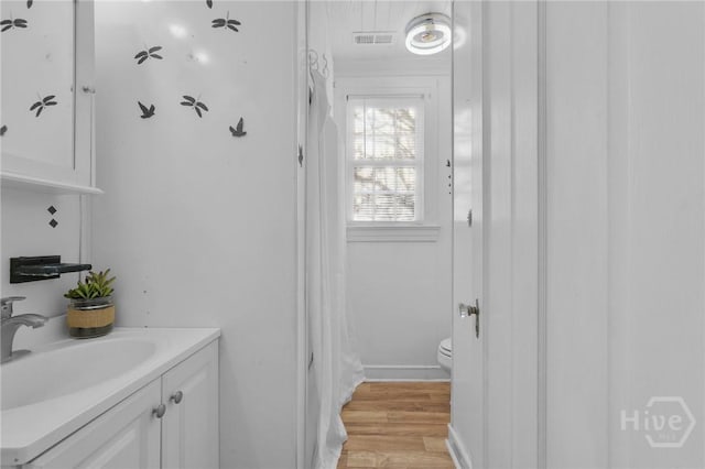 345 Magnolia St, Richmond Hill, GA 31324 - full bath featuring vanity and wood finished floors