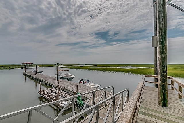 523 Goodman Dr, Midway, GA 31320 - dock area featuring a water view