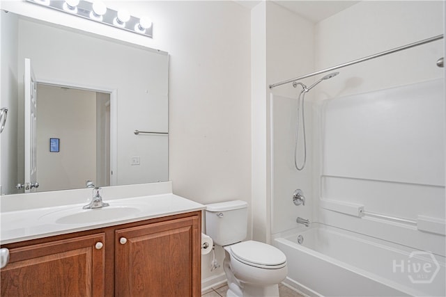143 Regency Cir, Pooler, GA 31322 - bathroom featuring vanity, shower / bath combination, and tile patterned floors