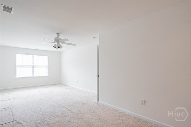 143 Regency Cir, Pooler, GA 31322 - empty room with ceiling fan and light colored carpet