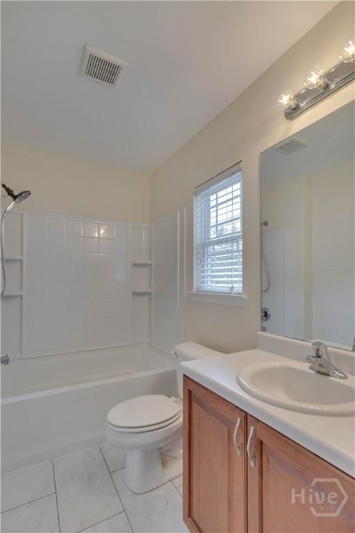 650 Summer Hill Way, Richmond Hill, GA 31324 - bathroom with vanity, tile patterned flooring, and washtub / shower combination