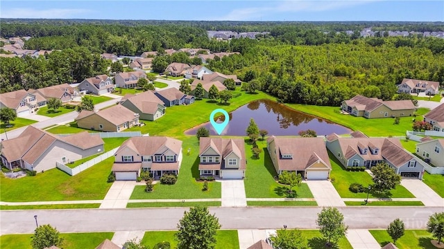 121 Belle Gate Dr, Pooler, GA 31322 - aerial perspective of suburban area featuring a large body of water