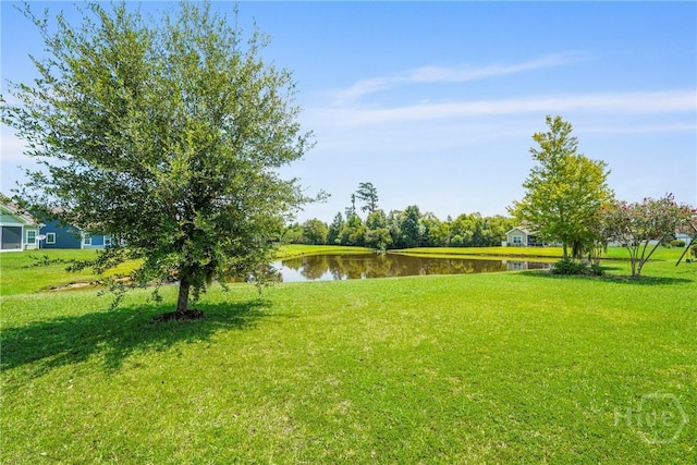 121 Belle Gate Dr, Pooler, GA 31322 - view of green lawn with a water view