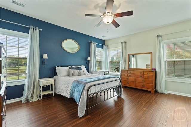 121 Belle Gate Dr, Pooler, GA 31322 - bedroom featuring wood finished floors and a ceiling fan