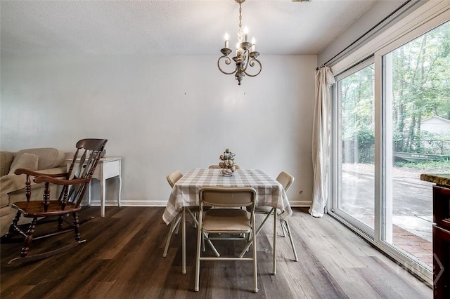 206 Pinecrest Pl, Pooler, GA 31322 - dining room with a chandelier and wood finished floors