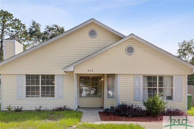 view of front of house