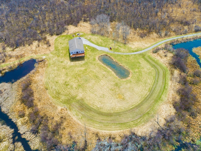 view of aerial view