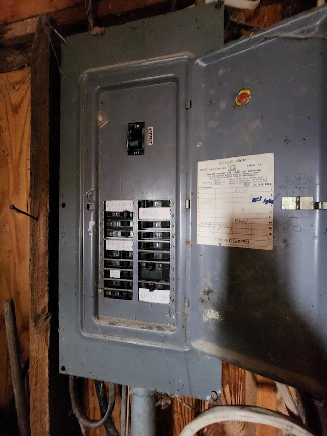 utility room featuring electric panel