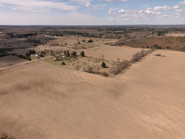 bird's eye view with a rural view