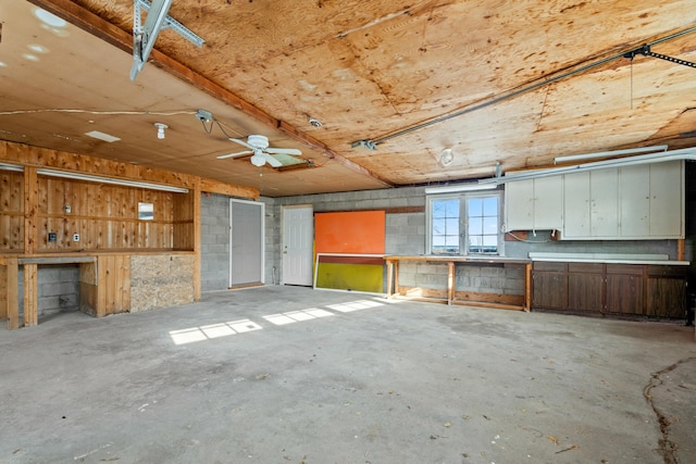 interior space with concrete flooring