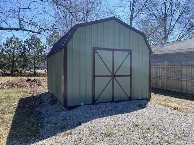 view of shed / structure