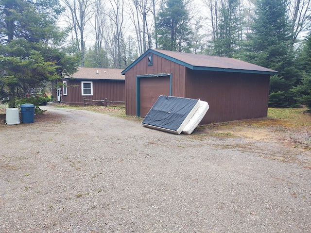 view of outdoor structure