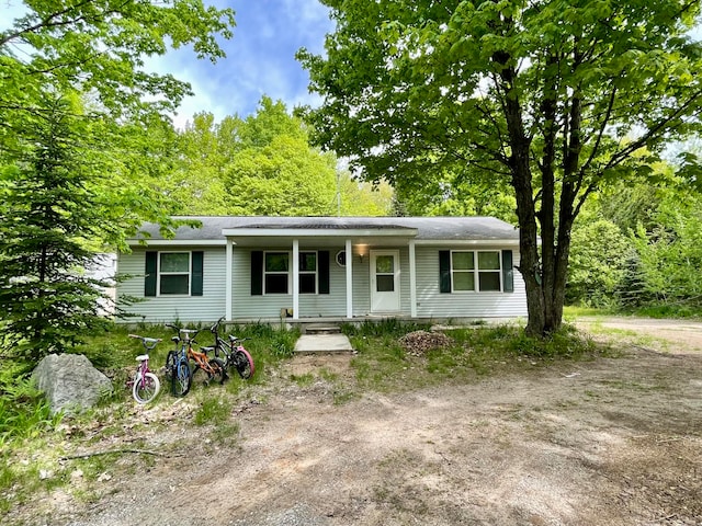 view of ranch-style house