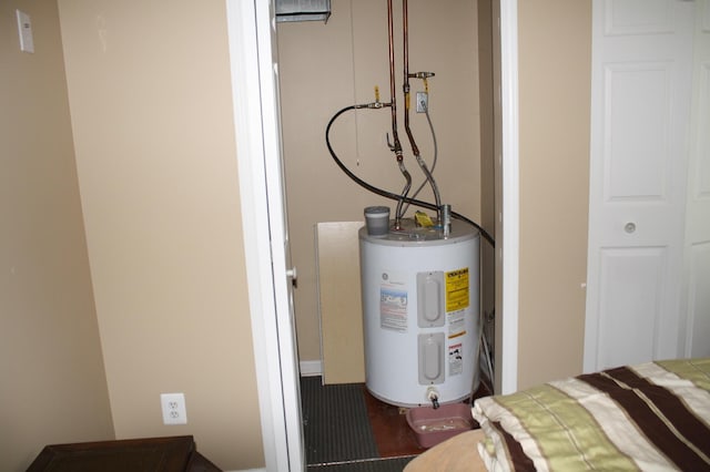 utilities featuring electric water heater