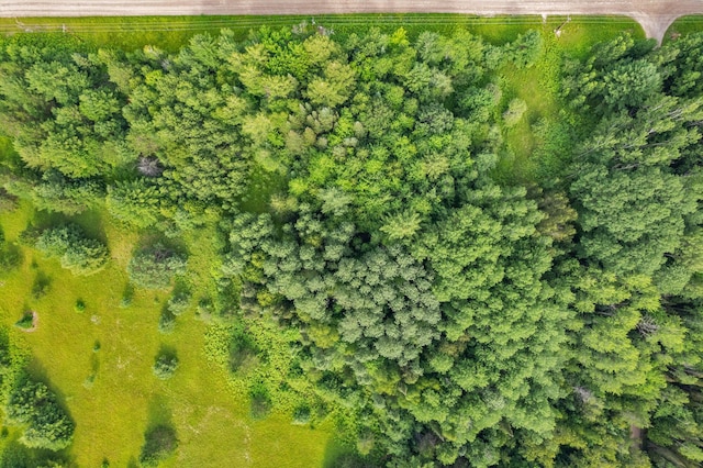 aerial view with a rural view