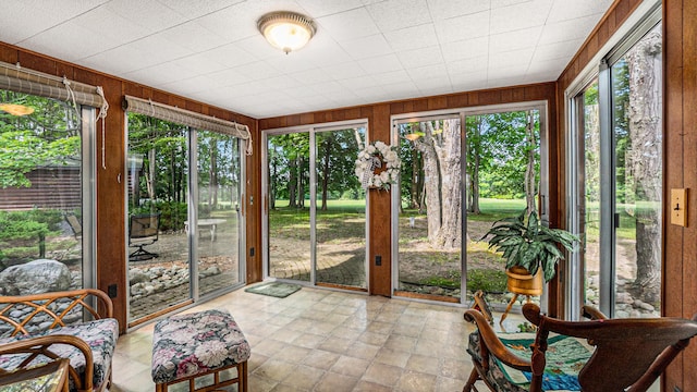 view of sunroom