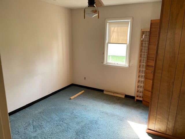 view of carpeted empty room