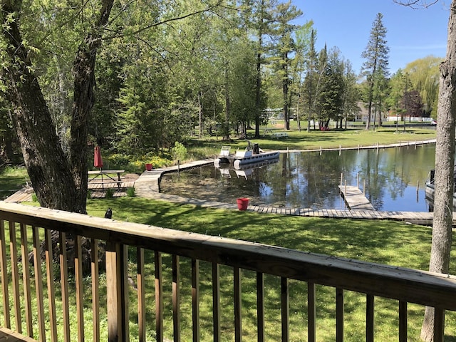 view of water feature