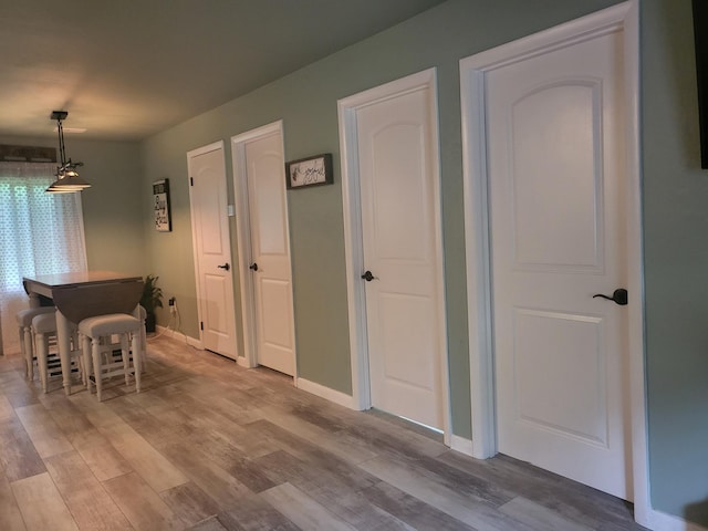 dining room featuring hardwood / wood-style flooring