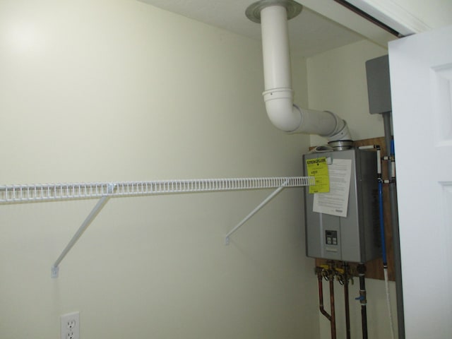 utilities featuring tankless water heater