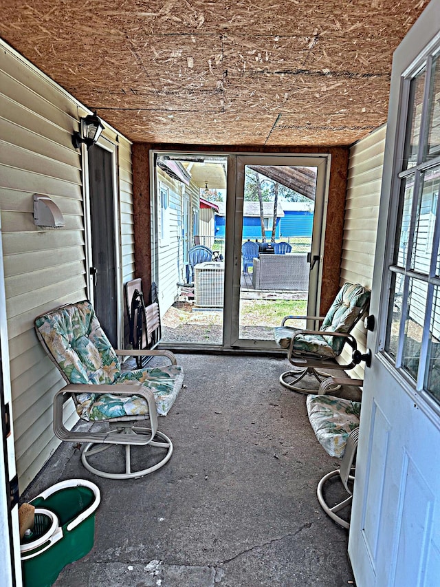 view of sunroom