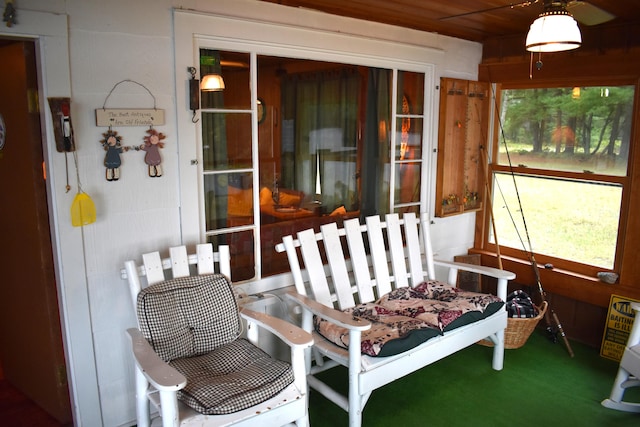 view of sunroom / solarium