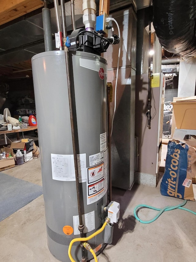 utilities featuring gas water heater