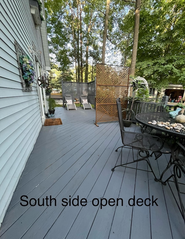 view of deck