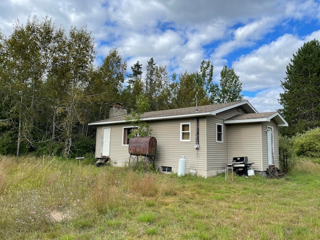 view of back of property