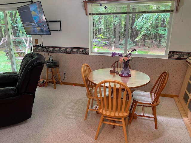 view of dining room